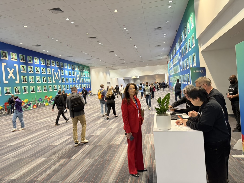 Lara Shackelford at HumanX 2026 conference hall